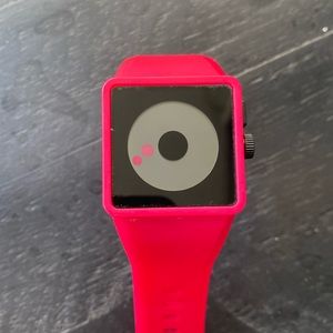 NIXON Float On The Newton hot pink Minimalist Quartz Watch - Tested and Working
